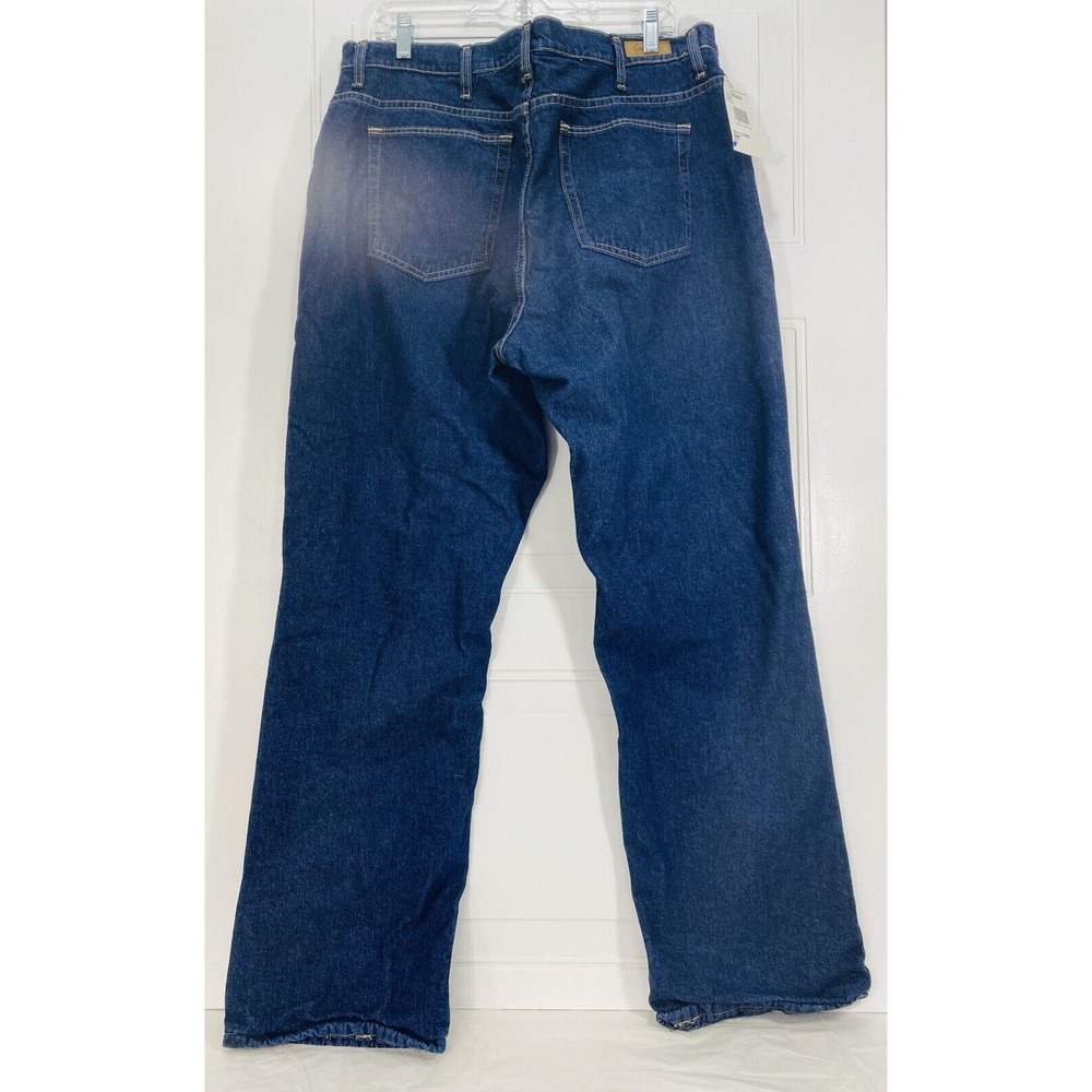 Cabela's Women's Size 18 Reg Fleece Lined Straight Leg Blue Jeans‎ NWT - Picture 4 of 7